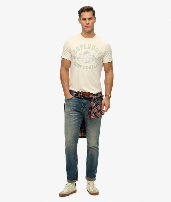 Superdry Lo-fi Outdoor Relaxed T-Shirt Cream