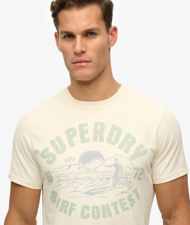 Superdry Lo-fi Outdoor Relaxed T-Shirt Cream