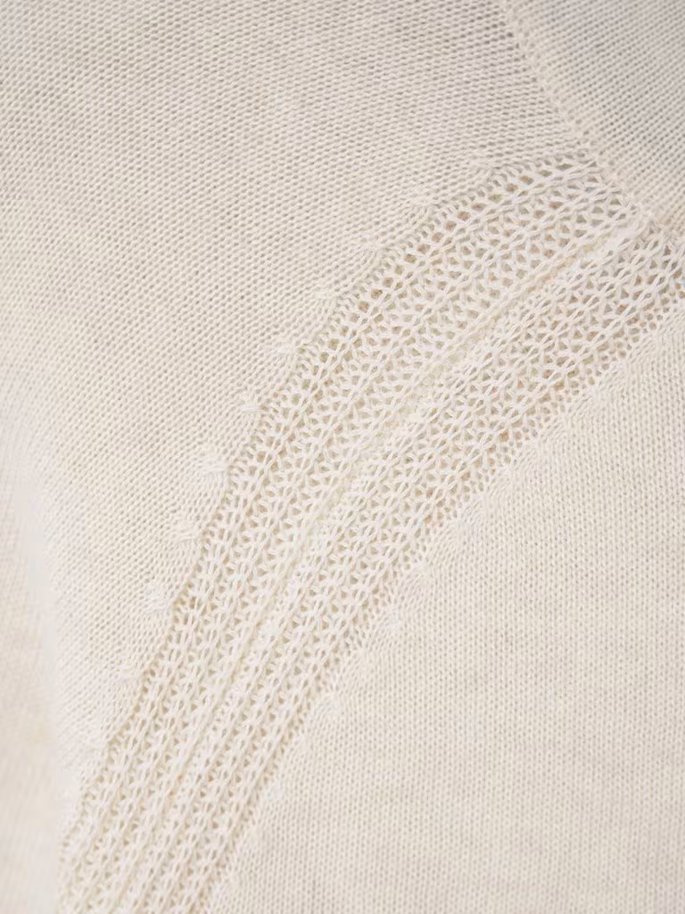 White Stuff Lulu Fairisle Cardi Natural White