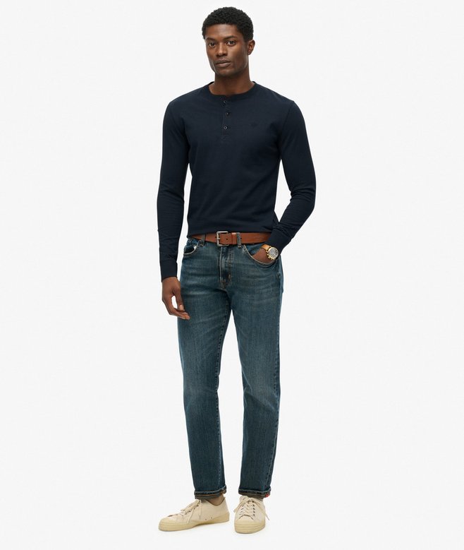 Superdry Classic Essential Grandad Top Eclipse Navy