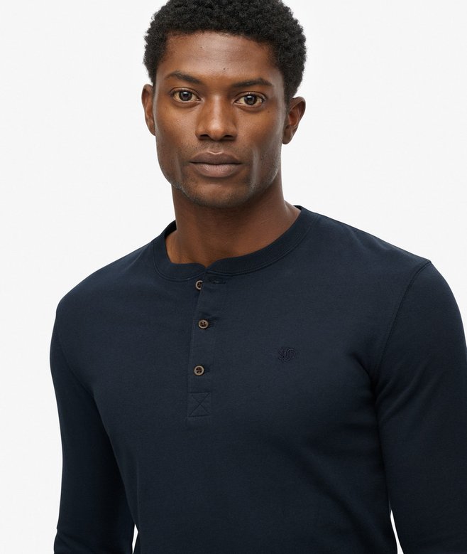 Superdry Classic Essential Grandad Top Eclipse Navy