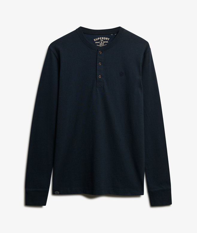 Superdry Classic Essential Grandad Top Eclipse Navy