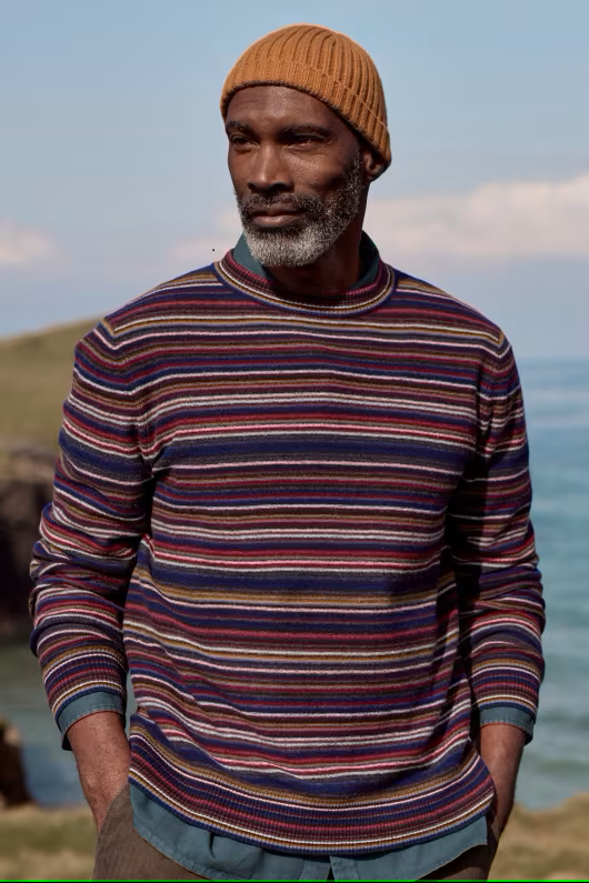 Mens striped jumper discount