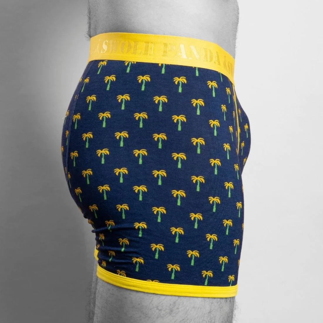 Swole Panda Bamboo Boxers Palm Trees/Yellow