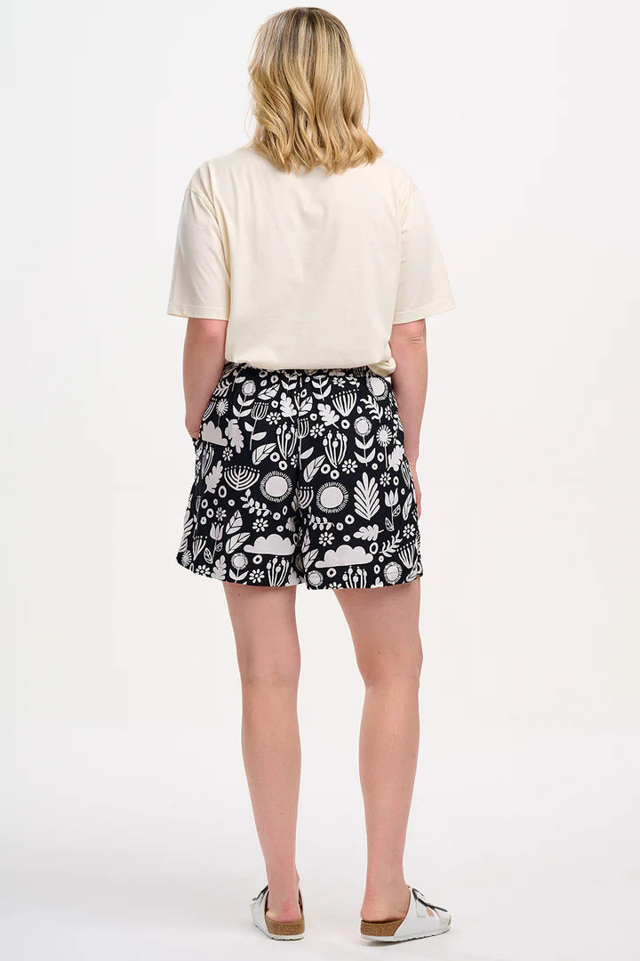 Sugarhill Brighton Patty Shorts Monochrome Folk Floral