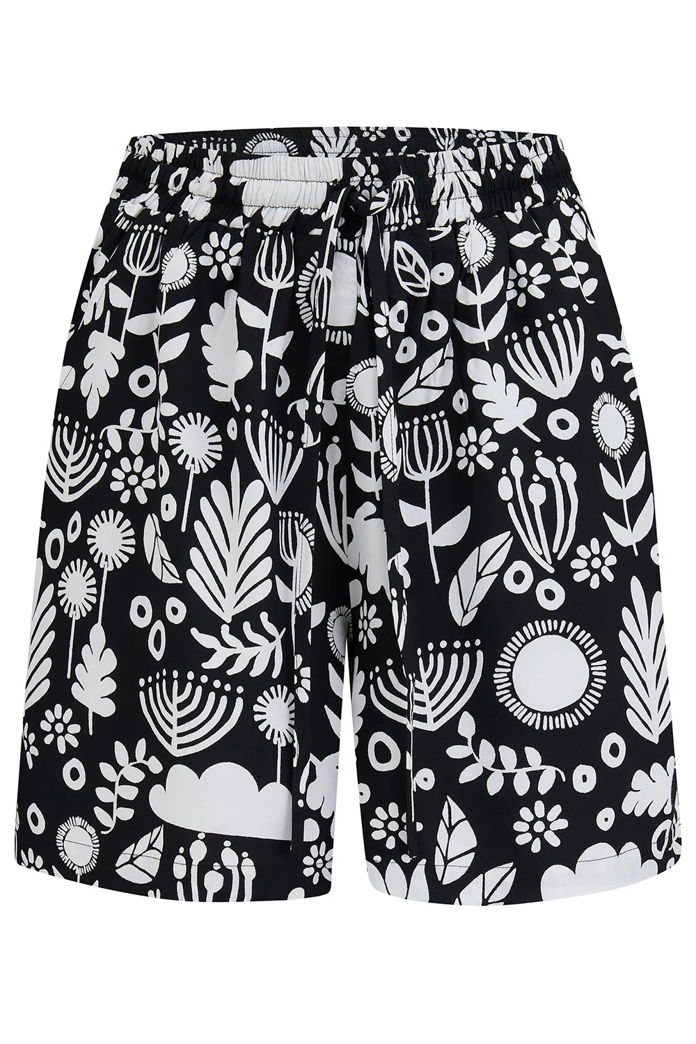 Sugarhill Brighton Patty Shorts Monochrome Folk Floral