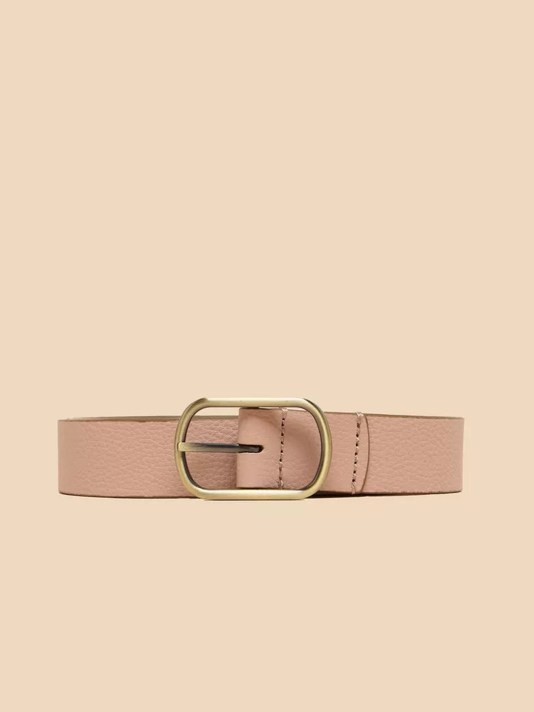 White Stuff Reversible Belt Leather Gold Tone Metallic White Stuff Clothing Womens Belts