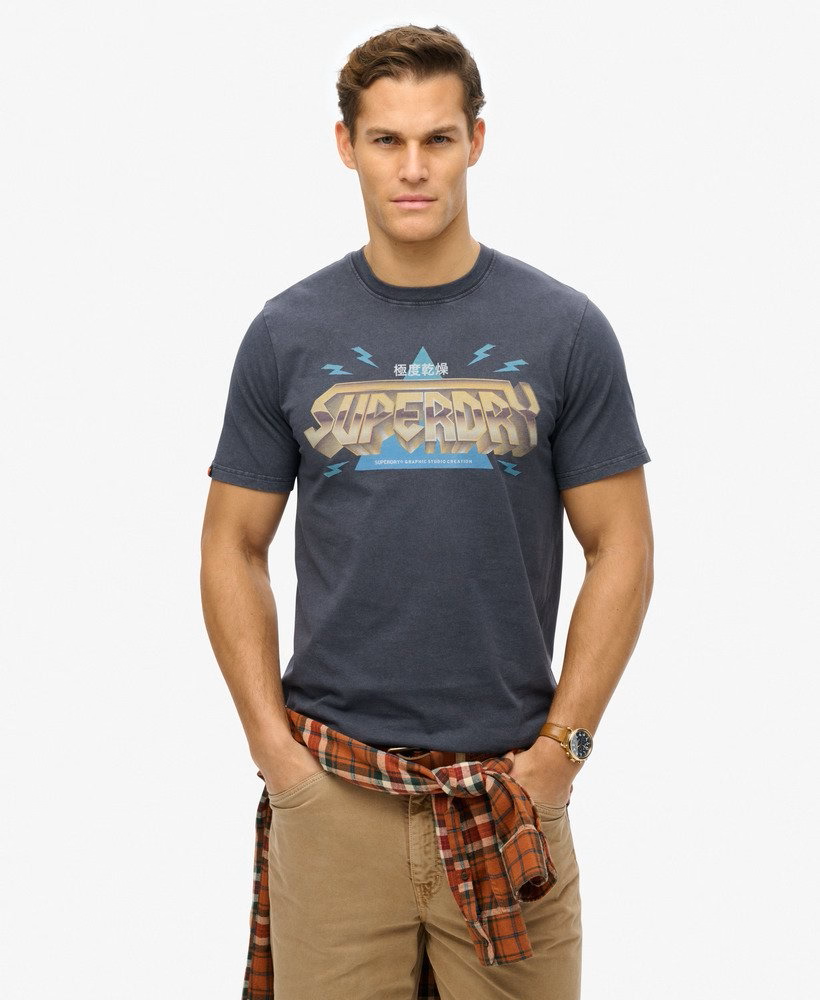 Superdry Rock Band Logo Relaxed Tee