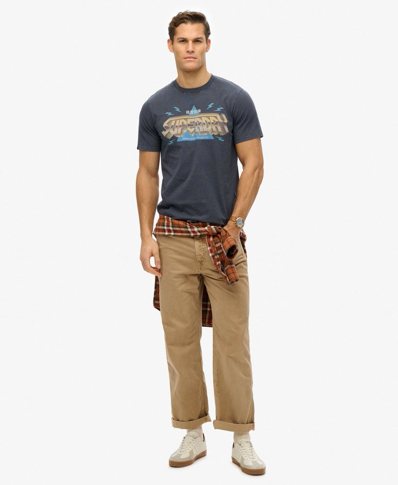Superdry Rock Band Logo Relaxed Tee