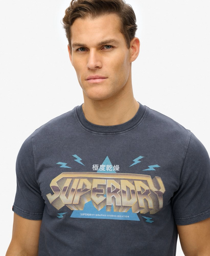 Superdry Rock Band Logo Relaxed Tee