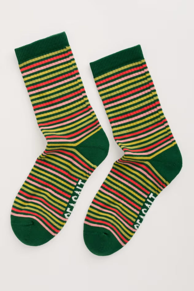 Seasalt Women's Cushioned Crew Socks Woad Grove Multi