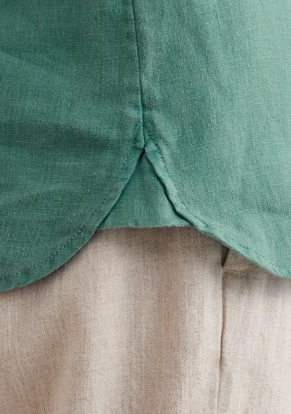 Seasalt Men's Carne Short Sleeve Linen Shirt Mineral