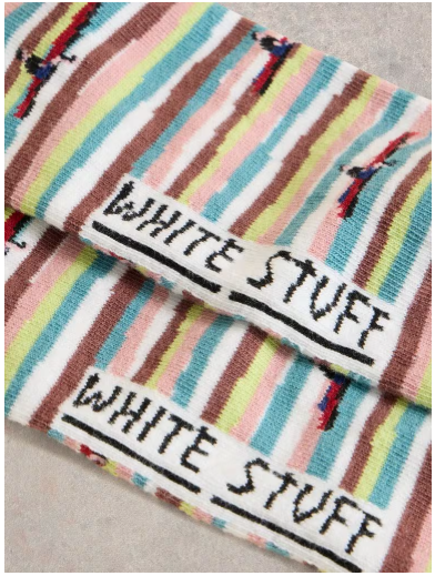 White Stuff Surfer Ankle Socks Natural