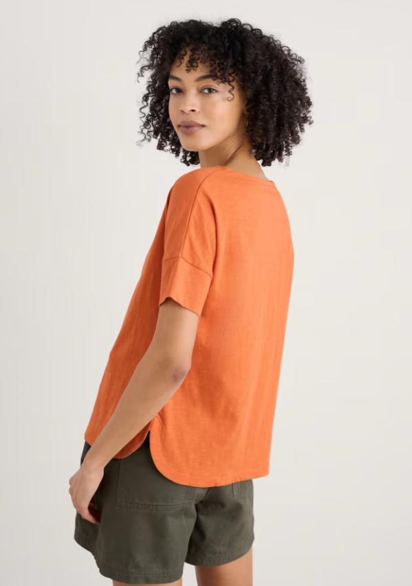 Seasalt Bryher View T-Shirt Organic Cotton Marigold