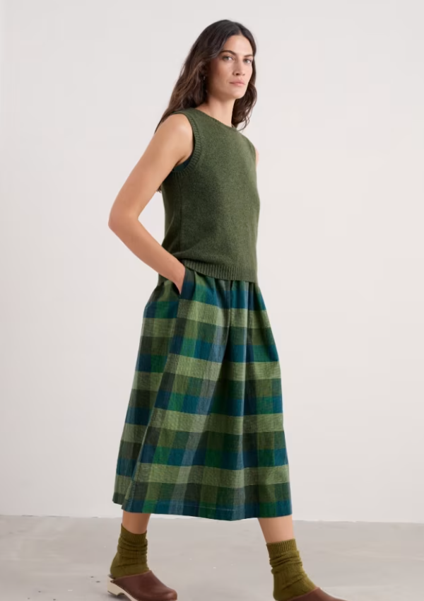 Seasalt East View Knitted Vest Light Olive
