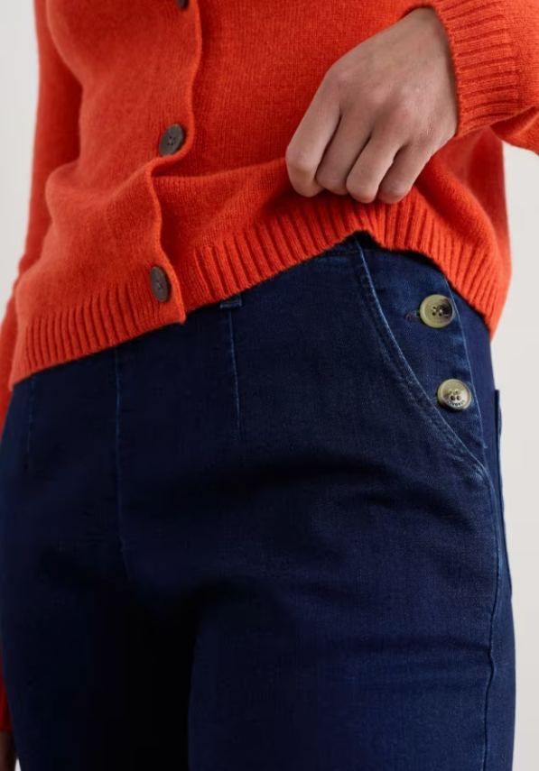 Seasalt Waterdance Trousers Dark Indigo Wash
