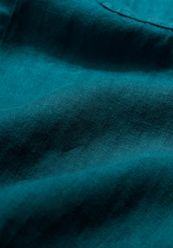 Seasalt Men's Curator Linen Shirt Kingfisher