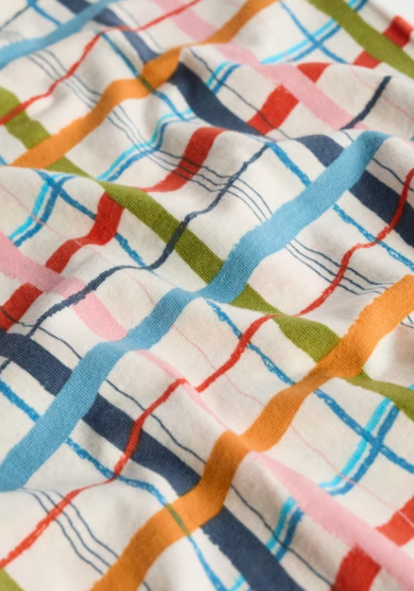 Seasalt Organic Cotton Handyband Sketched Check Mix
