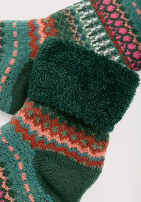 Seasalt Women's Cabin Socks Weaving Needle Dark Forage