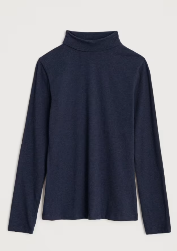 Seasalt Landing Roll Neck Top Maritime