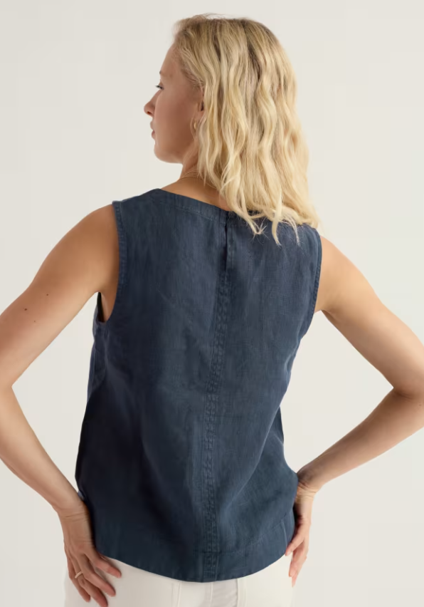Seasalt Lighthouse Station Linen Vest Maritime