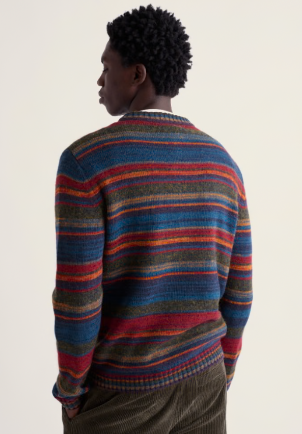 Seasalt Men's Jago Knitted Crew Neck Jumper Ascal Multi