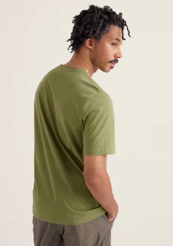 Seasalt Men's Midwatch Organic Cotton T-Shirt Mullion Landscape Grasshopper