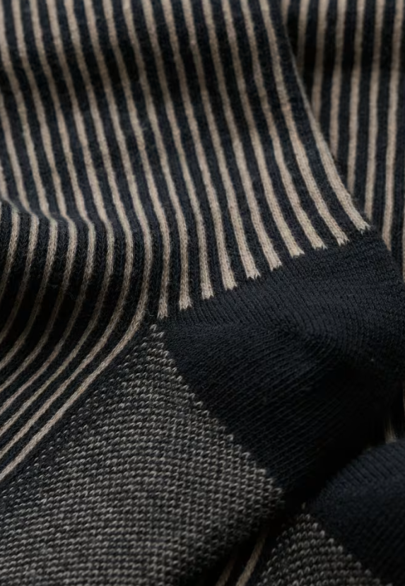 Seasalt Women's Bloomin' Good Socks Vertical Stripe Coal
