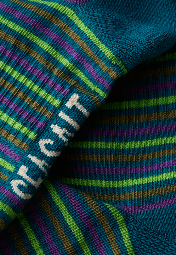 Seasalt Women's Cushioned Crew Socks Woad Dune Grass Multi