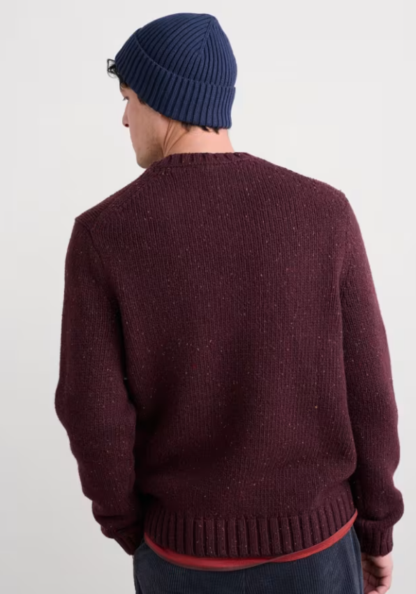 Seasalt Men's Bizen Jumper Merlot