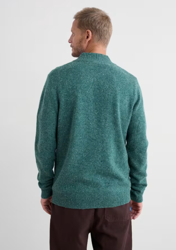 Seasalt Men's Reefpoint Half Zip Jumper Dark Lake