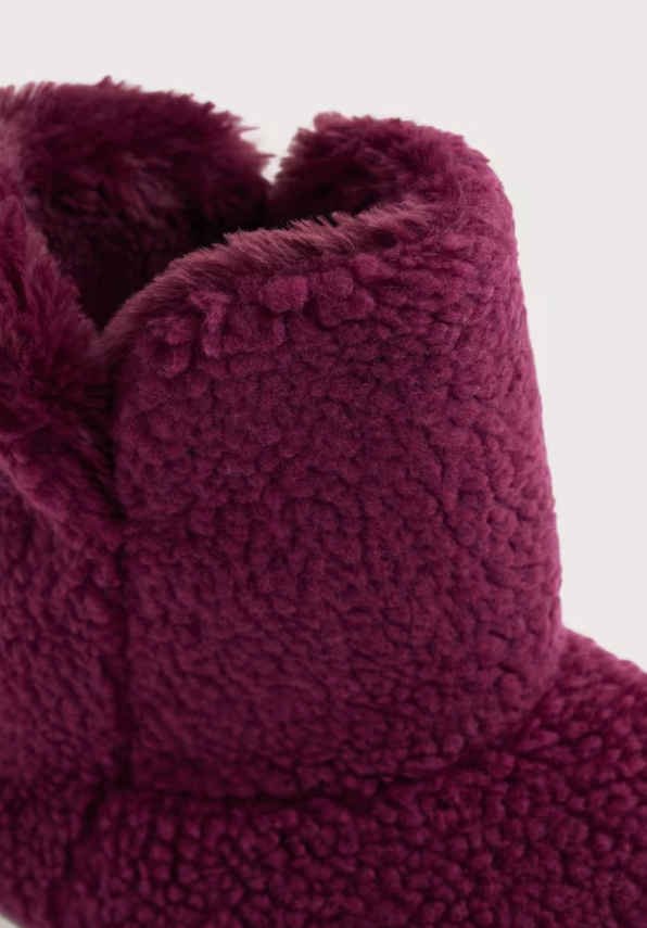 Seasalt Night Sky Borg Slipper Booties Clove