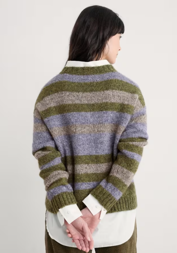 Seasalt Painter Striped Jumper Carvannel Laurel Mix