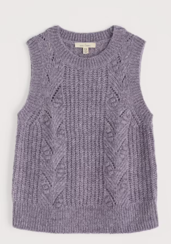 Seasalt Sand Thistle Mohair-Blend Vest Clematis
