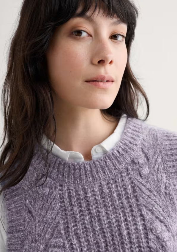 Seasalt Sand Thistle Mohair-Blend Vest Clematis