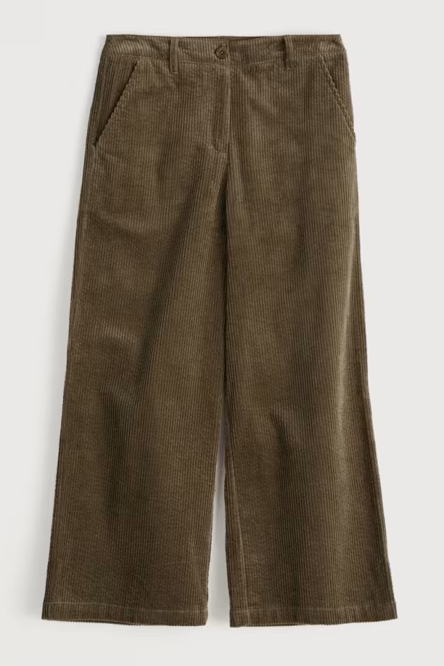 Seasalt Asphodel Cord Trousers Dark Seagrass