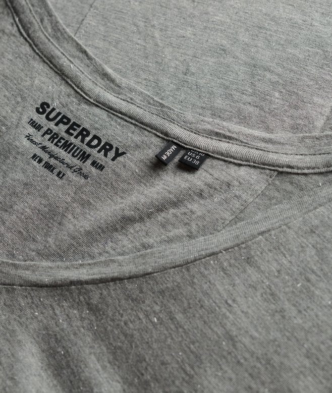 Superdry Studios Slub Embroidered T-Shirt Silver Metallic