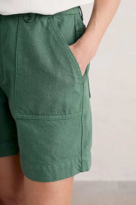 Seasalt Stannary Organic Cotton Shorts Dark Balsam