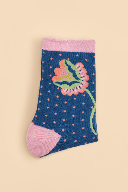 Powder Scandinavian Stems Ankle Socks Navy
