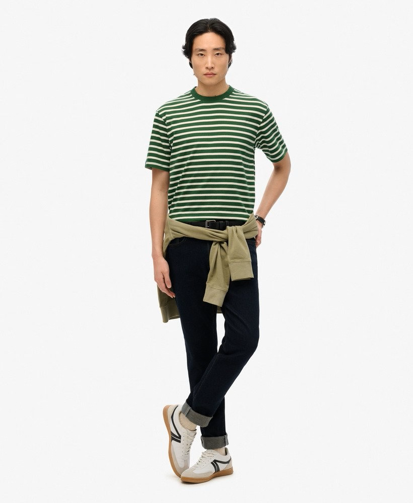 Superdry Merchant Stripe Tee Green Stripe
