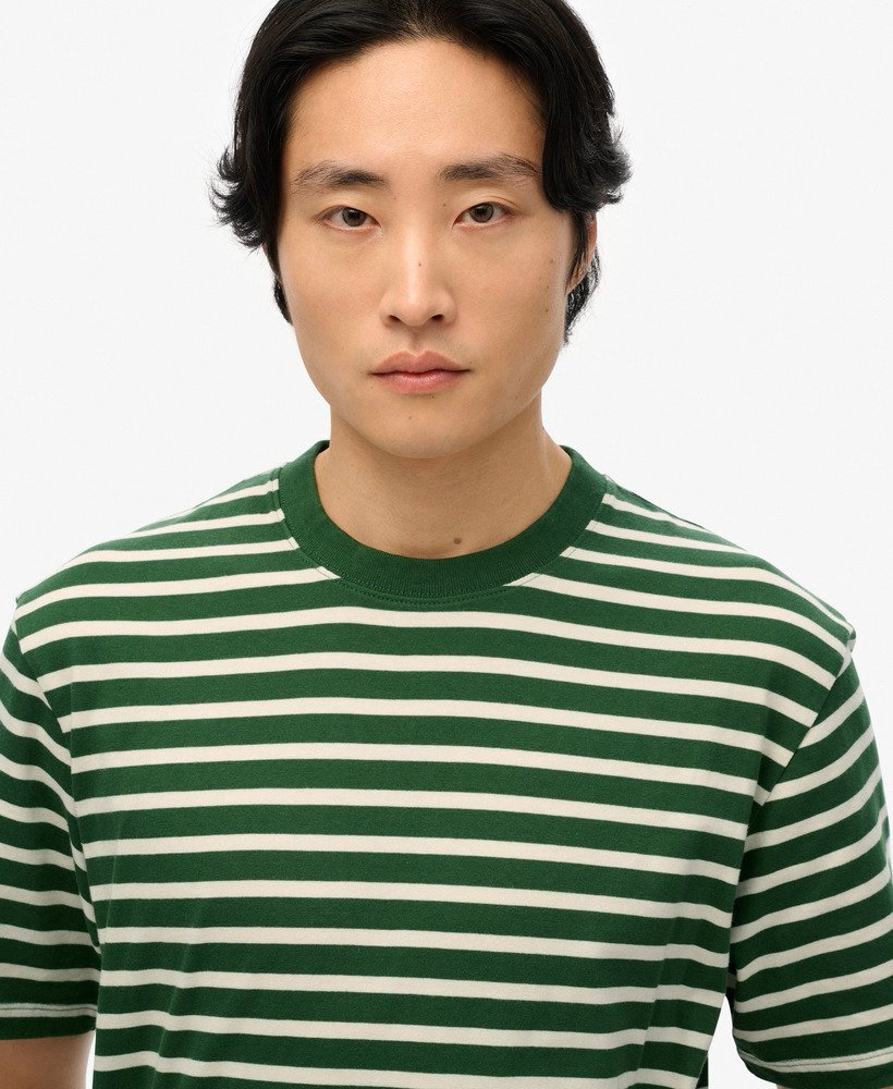 Superdry Merchant Stripe Tee Green Stripe