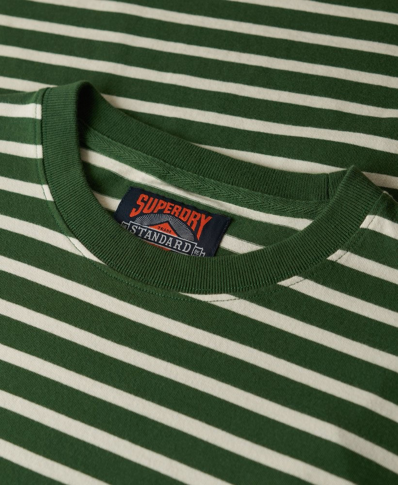 Superdry Merchant Stripe Tee Green Stripe
