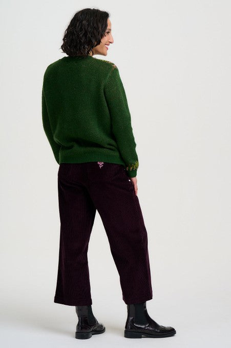 Sugarhill Brighton Laverne Jumper Green Allotment Fairisle