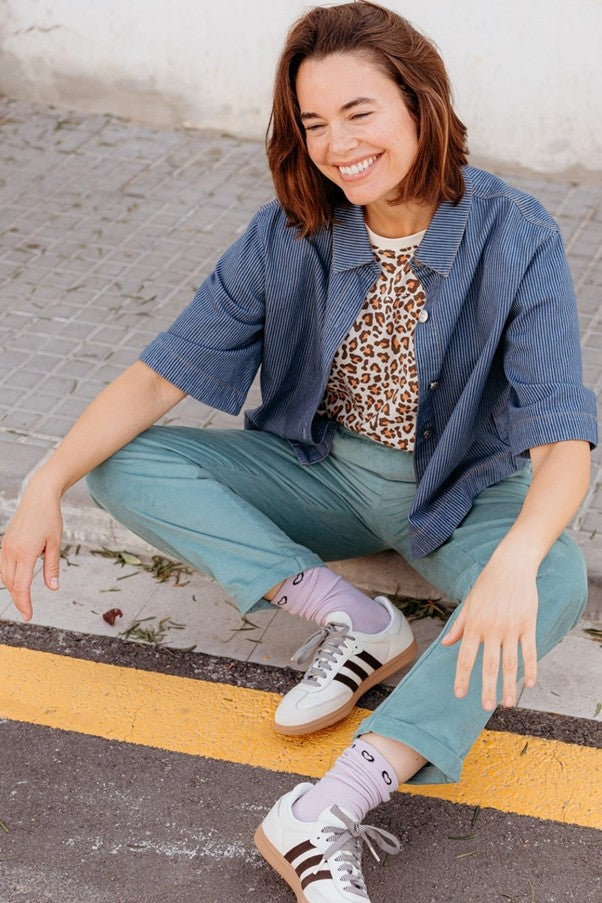 Sugarhill Brighton Maggie T-shirt Cream Classic Leopard