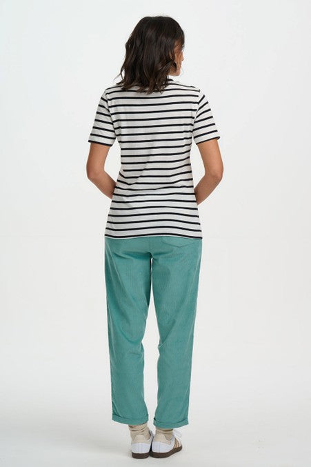 Sugarhill Brighton Maggie T-shirt Off White / Black Lucky Cat