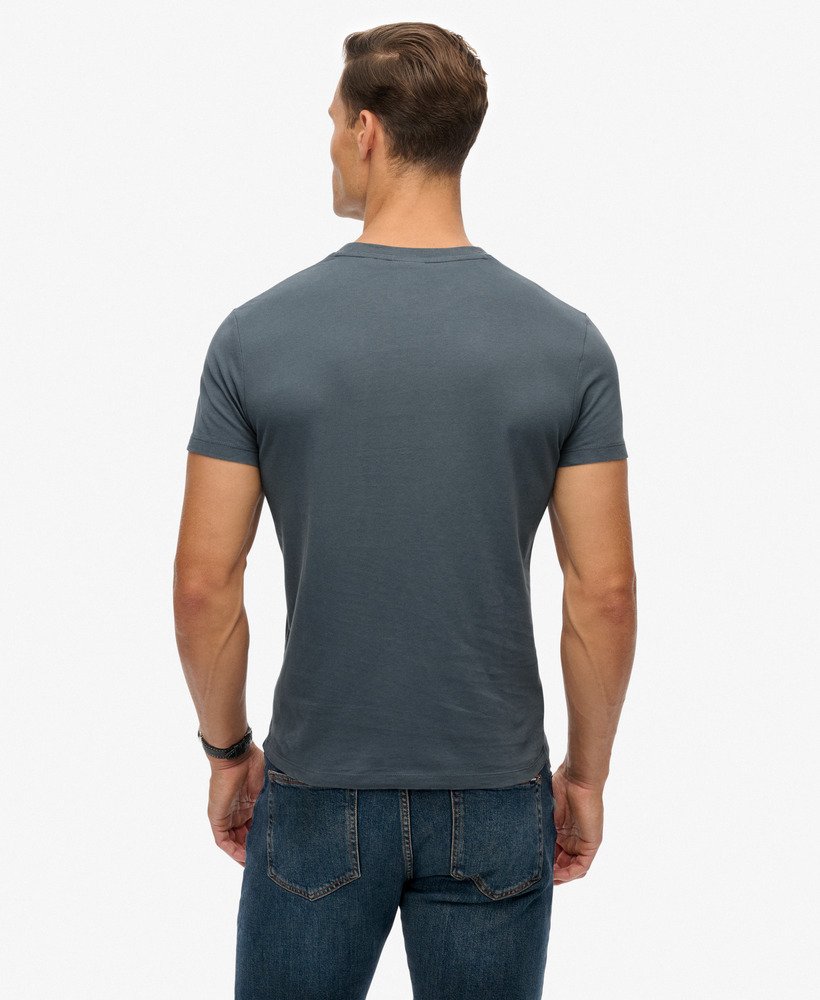Superdry Essential Logo T-Shirt Stormy Weather Blue
