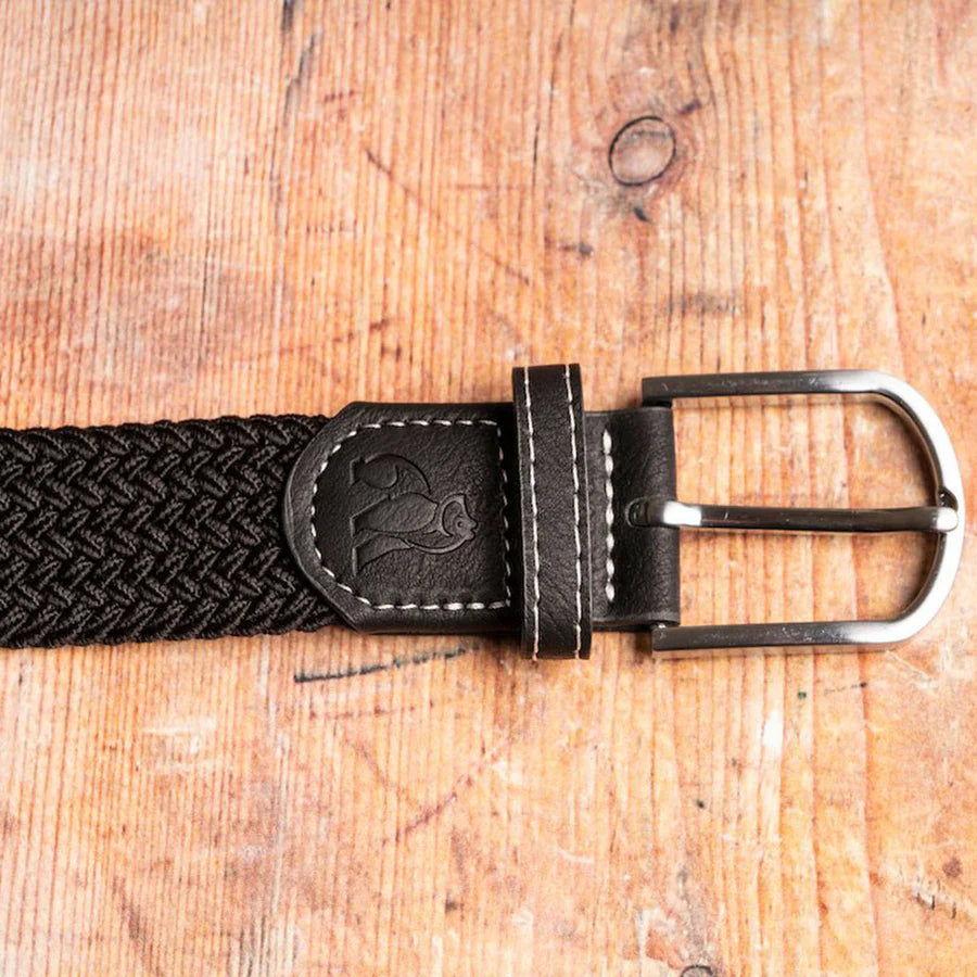 Swole Panda Jet Black Woven Belt