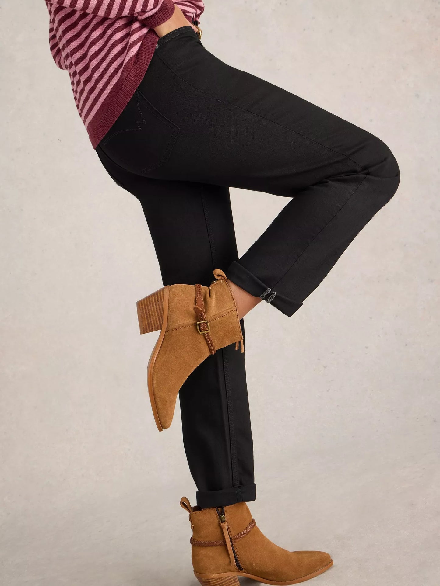 White Stuff Taylor Straight Jean Black Demin