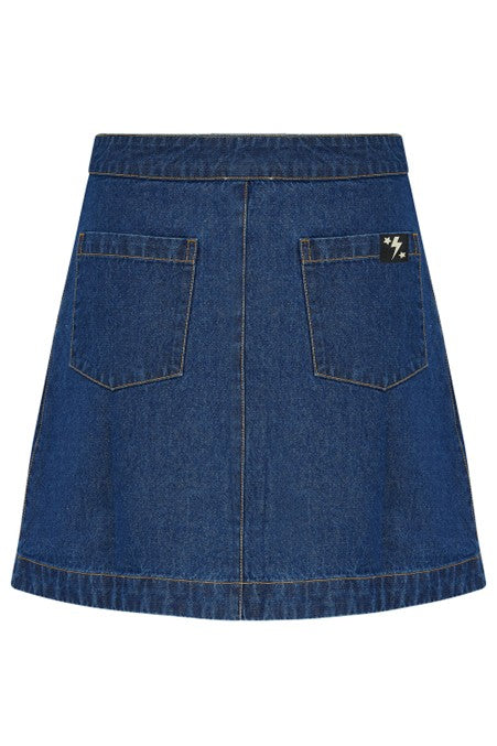 Sugarhill Brighton Trixie Mini Skirt Deep Blue Denim