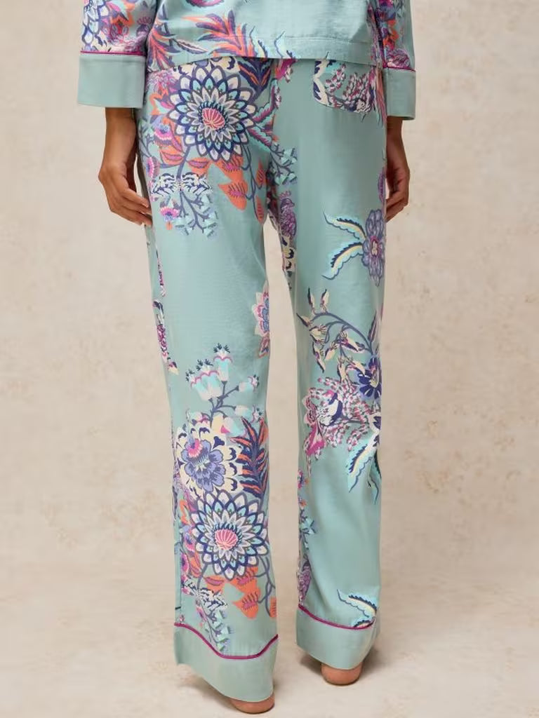 White Stuff Nina PJ Bottom Blue Print